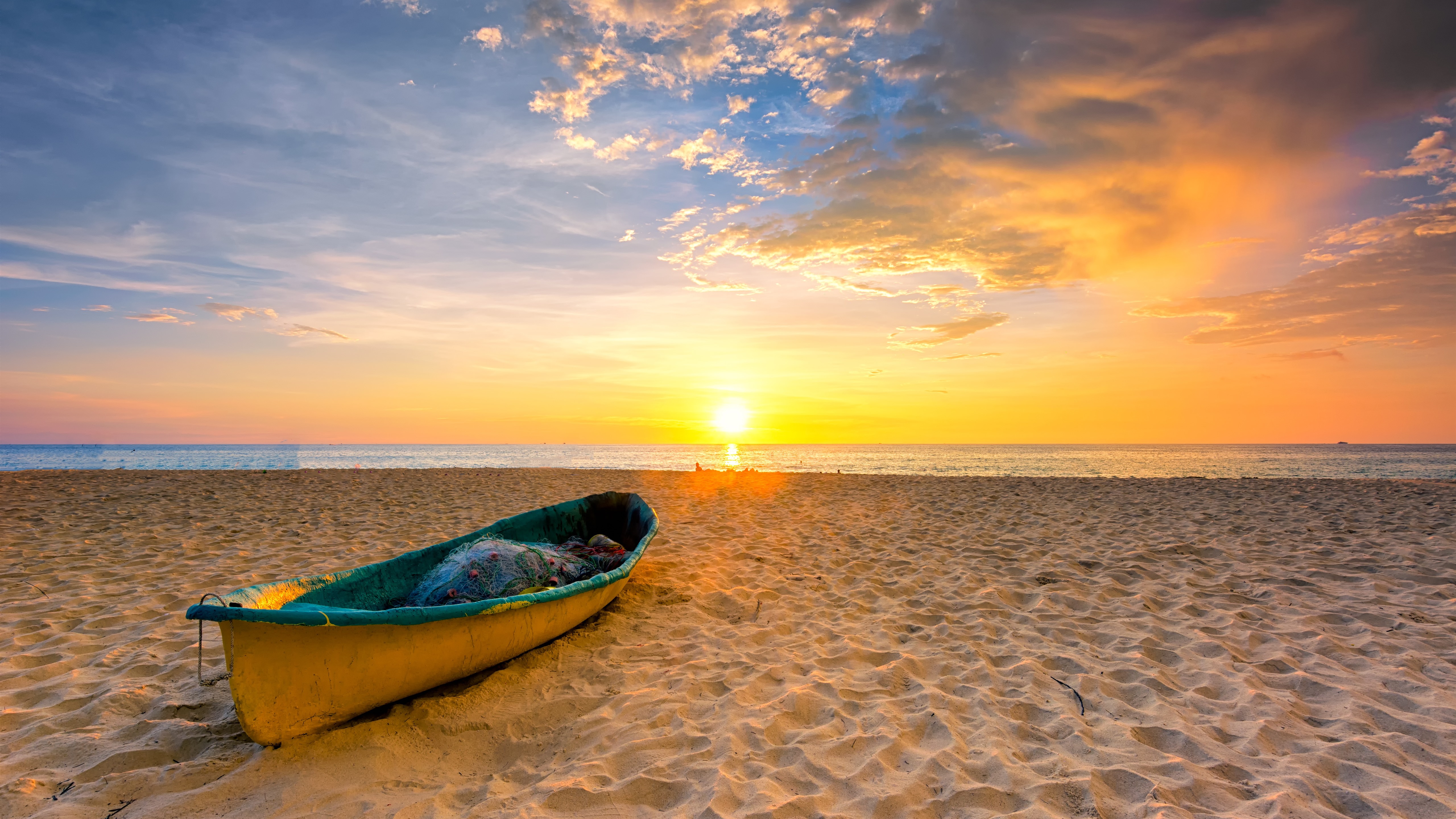 Download This Wallpaper - Fondo De Pantalla De Playa Atardecer , HD Wallpaper & Backgrounds