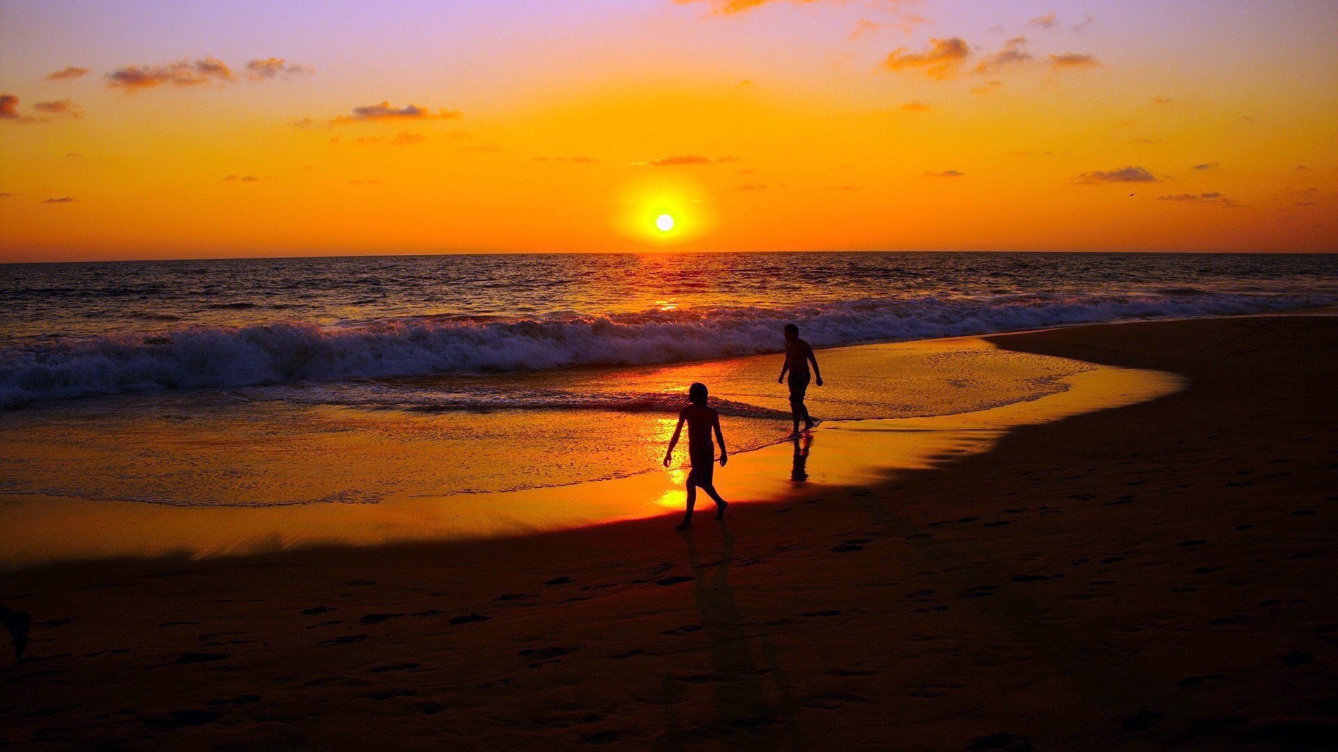 Sea, Sunset, Couple - Acapulco Mexico , HD Wallpaper & Backgrounds