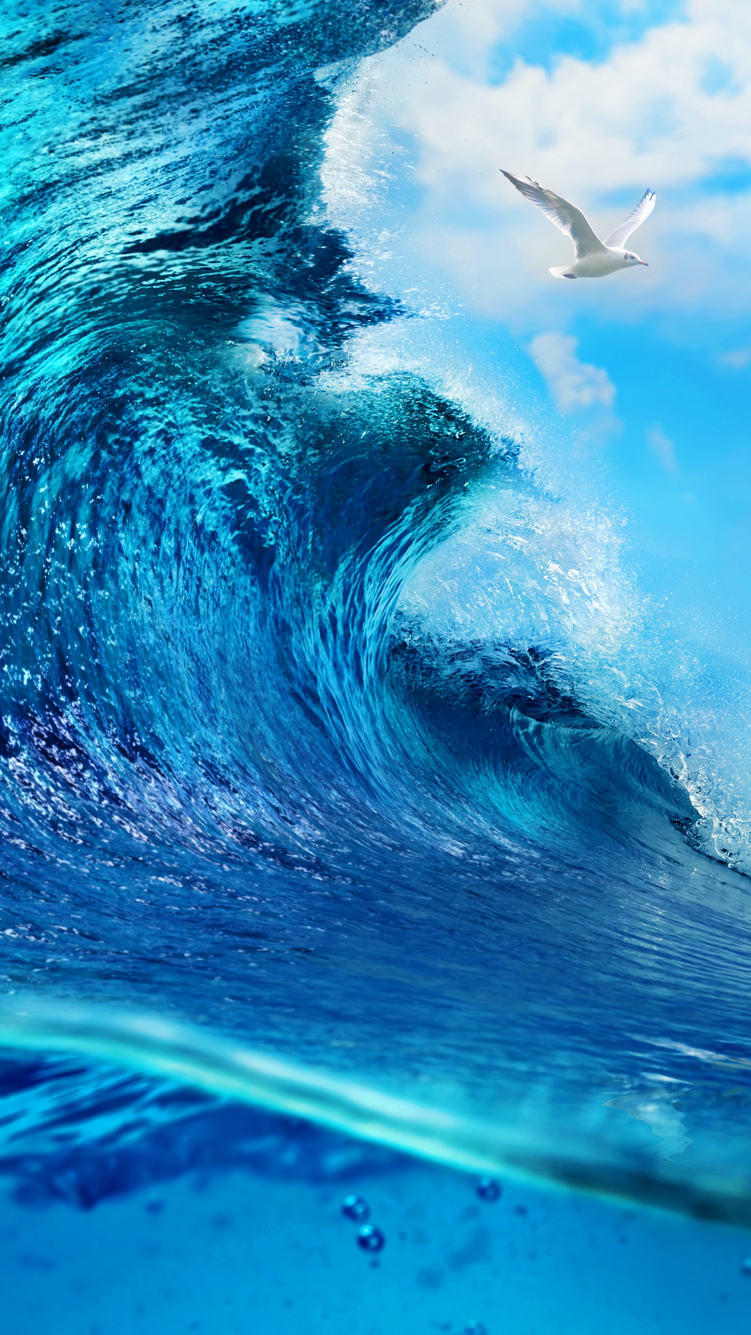 Cool Ocean Waves Wallpaper - Ocean Waves Wallpaper Iphone , HD Wallpaper & Backgrounds