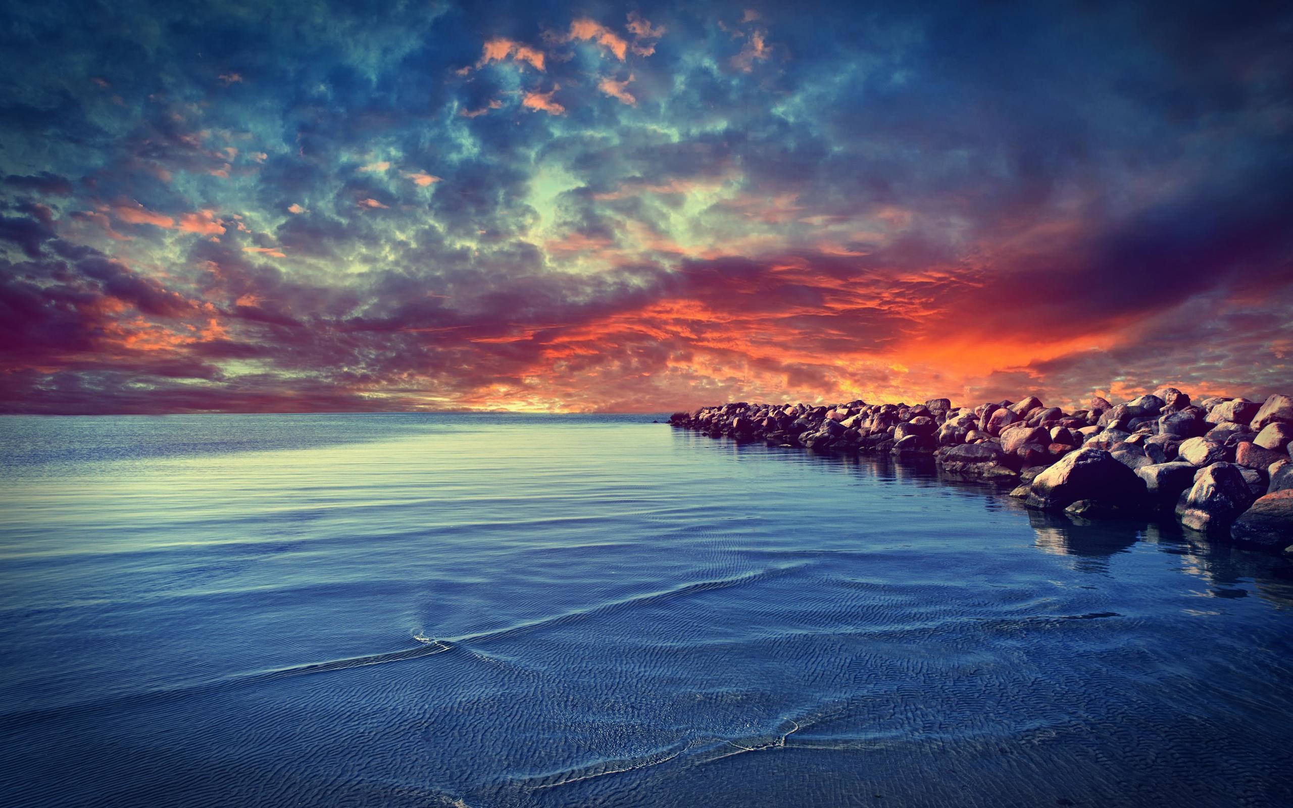 Calm Ocean Water Wallpaper - Calm Desktop Background , HD Wallpaper & Backgrounds
