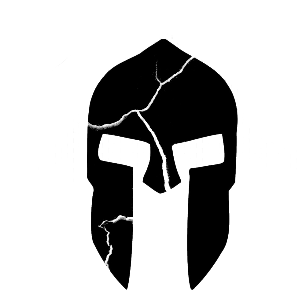 Black Spartan Helmet Wallpaper - Cracked Spartan Helmet , HD Wallpaper & Backgrounds