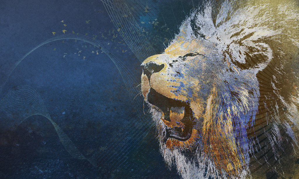 Fedora Leonidas Tags - Digital Art Roaring Lions Art Prints , HD Wallpaper & Backgrounds