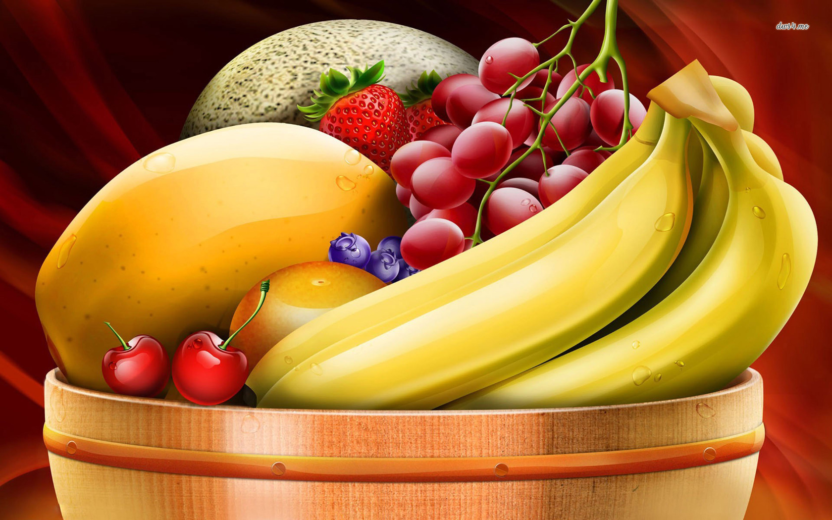 Fruit Bowl Wallpaper - Bowl Of Fruit Hd , HD Wallpaper & Backgrounds