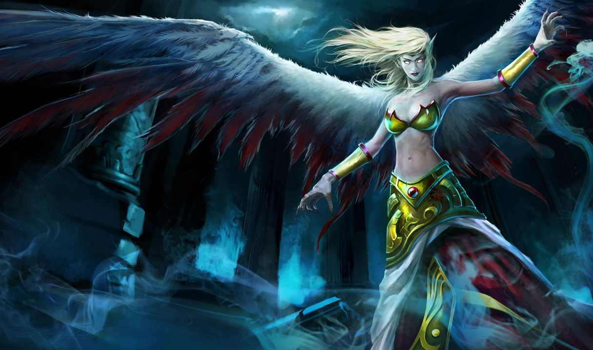 League Of Legends Fallen Angel Morgana Wallpaper - Morgana League Of Legends , HD Wallpaper & Backgrounds