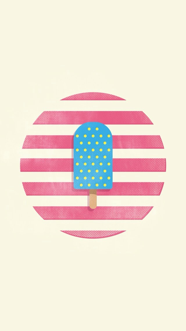 Blue Ice Cream Popsicle Illustration - Iphone 6 Ice Cream , HD Wallpaper & Backgrounds