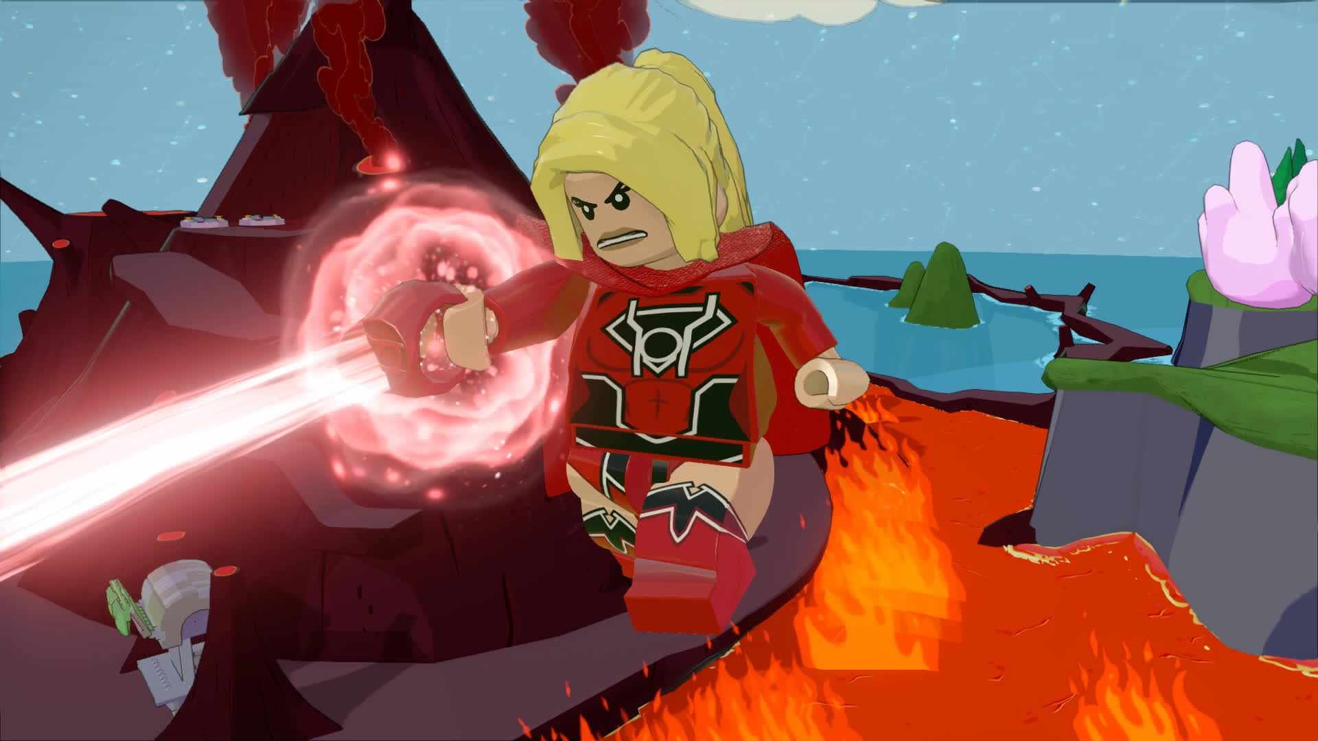 3d - Supergirl Red Lantern Lego Dimensions , HD Wallpaper & Backgrounds