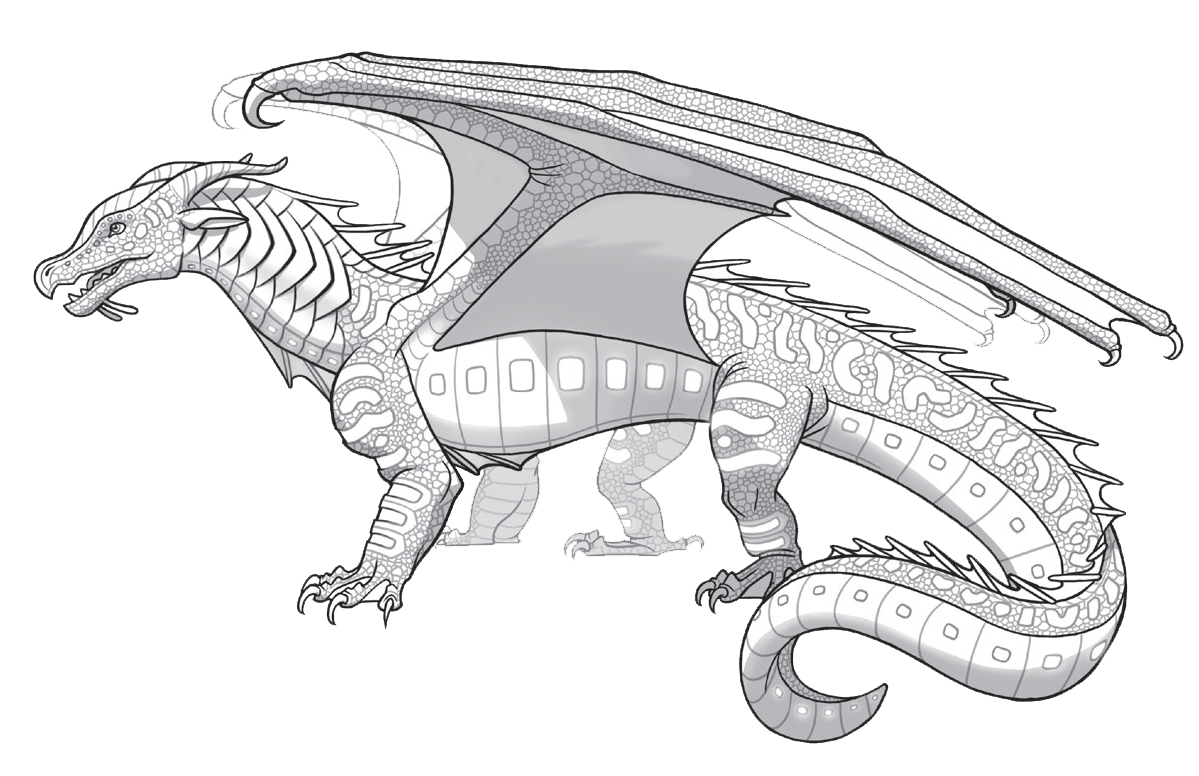 Seawings - Wings Of Fire Seawing Coloring Pages , HD Wallpaper & Backgrounds