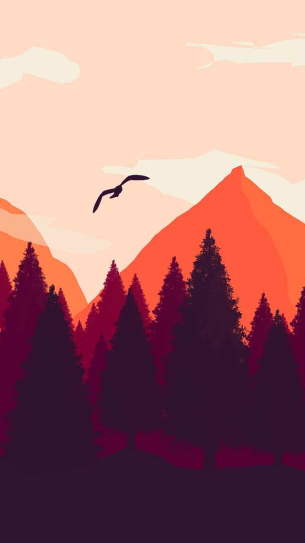 Firewatch Mountains Forest Wallpaper - Iphone 8 Wallpapers Firewatch , HD Wallpaper & Backgrounds