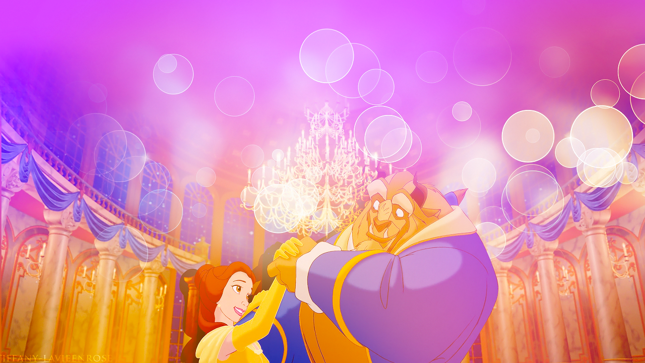 Edits Wallpaper Tiffany Belle Disney Princess The Beauty - Beauty And The Beast Animated Quotes , HD Wallpaper & Backgrounds