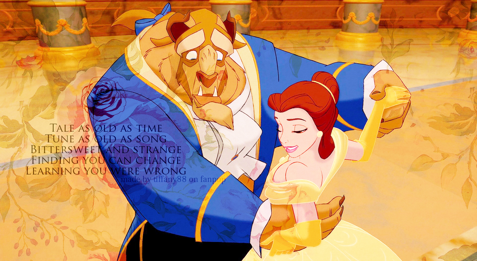 Beauty And The Beast - Beauty And The Beast Computer Background , HD Wallpaper & Backgrounds
