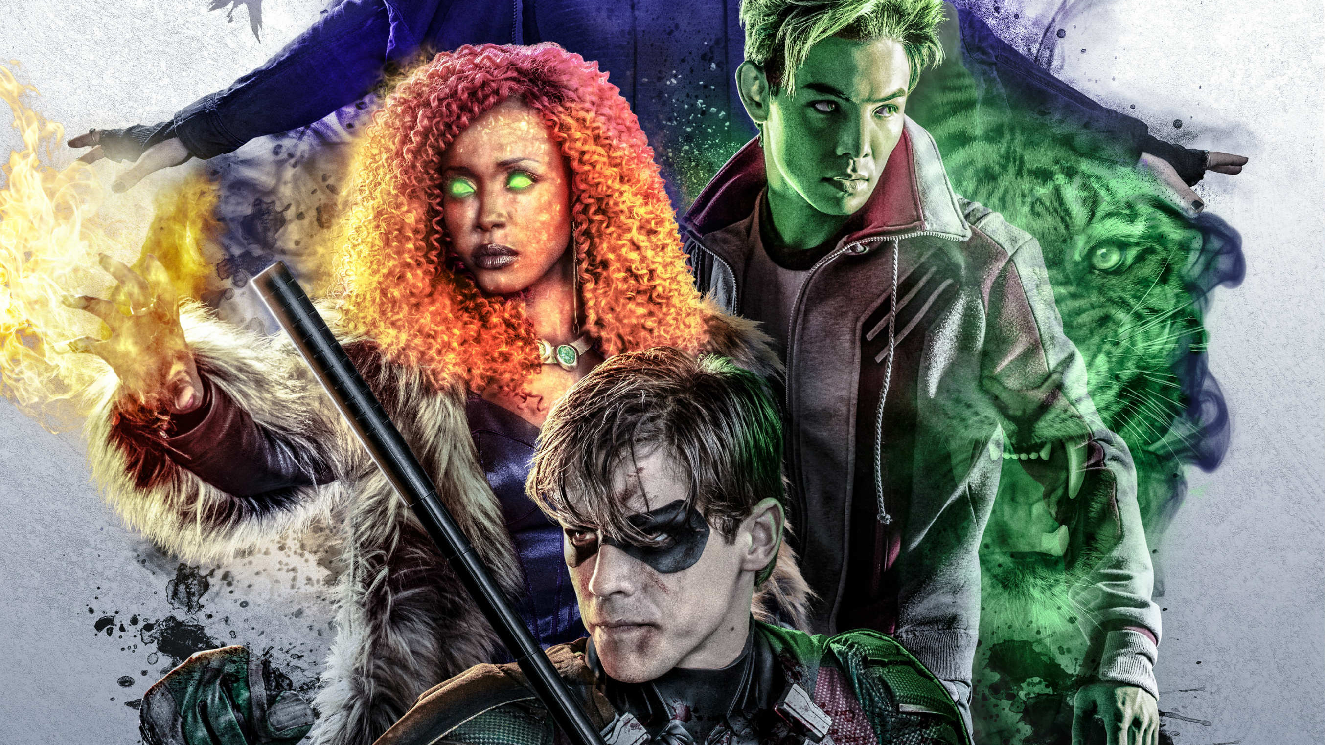 Beast Boy And Starfire In Titans - Dc Titans On Netflix , HD Wallpaper & Backgrounds