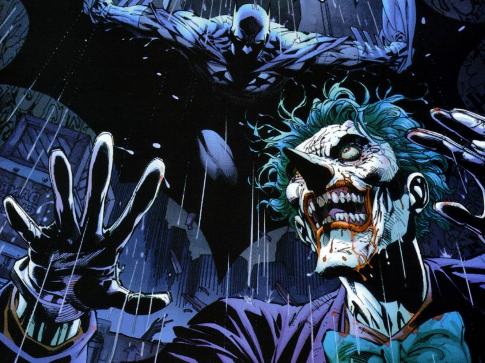 Terrific Batman The Joker Comic Wallpaper 1920x1080px , HD Wallpaper & Backgrounds