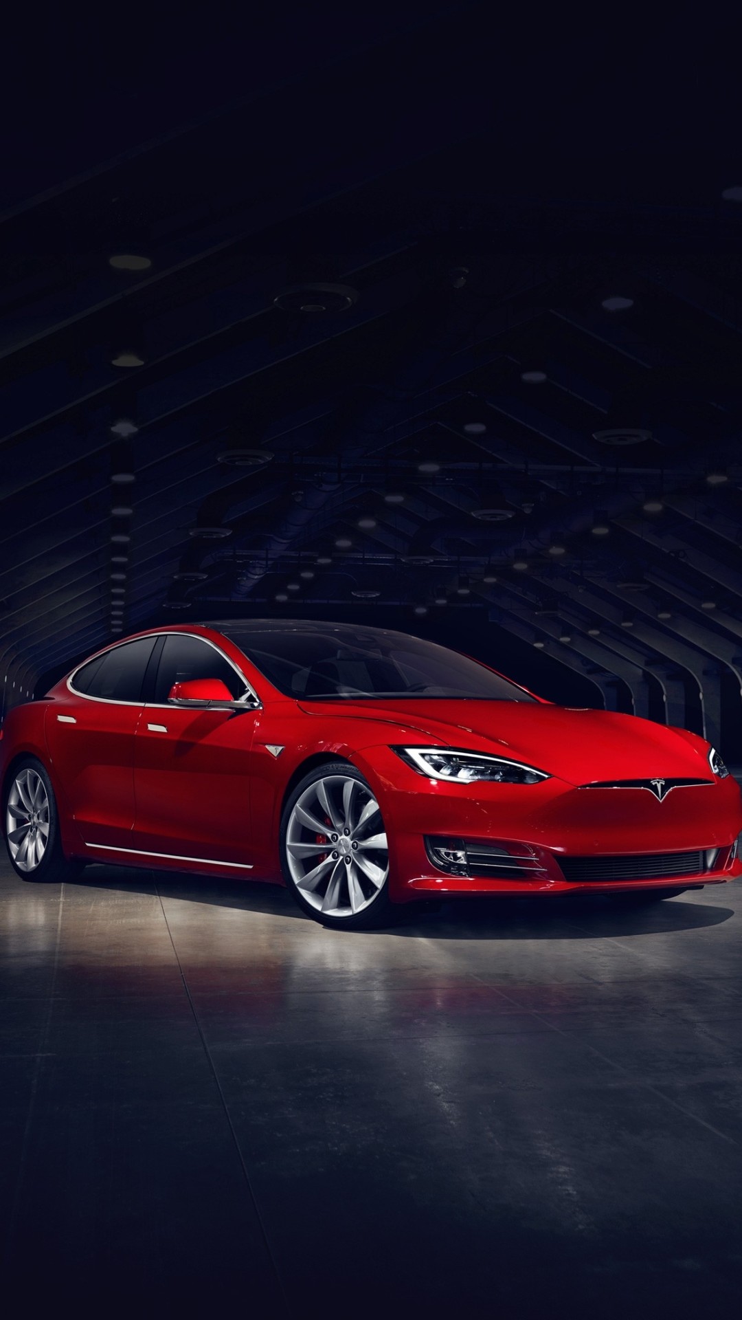 2016 Red Tesla Model S No Grill Iphone 6 Hd Wallpaper - Tesla Model S Ludicrous Plus , HD Wallpaper & Backgrounds
