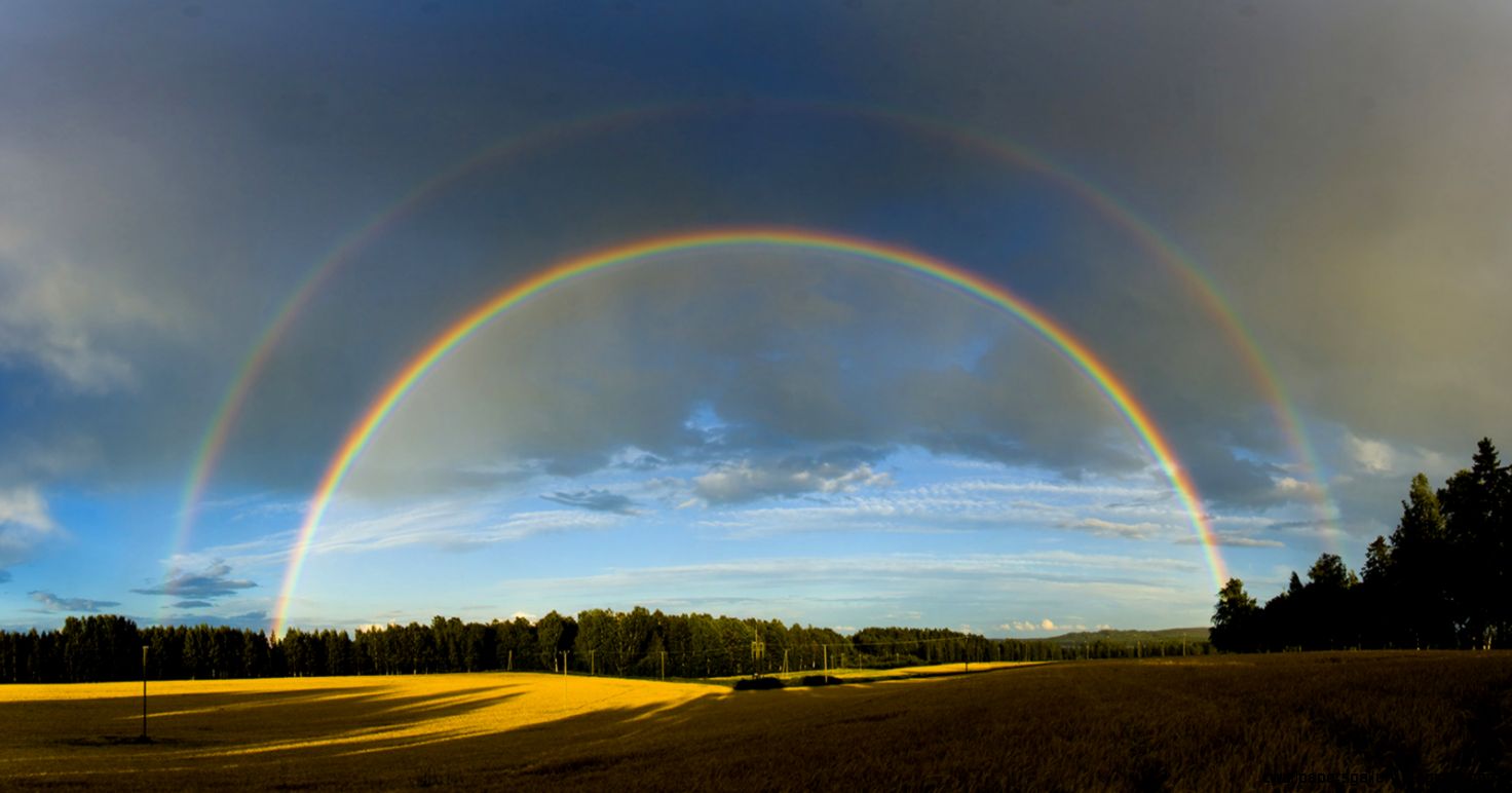 View Original Size - Rainbow Real Life Parabolas , HD Wallpaper & Backgrounds