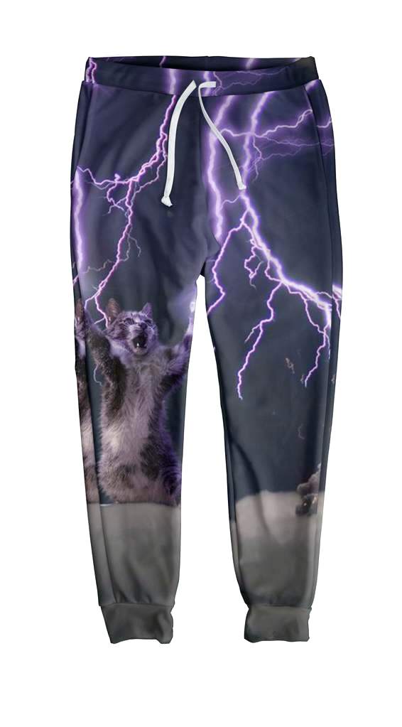 Cat Lightning Joggers Wallpaper Hd - Pajamas , HD Wallpaper & Backgrounds