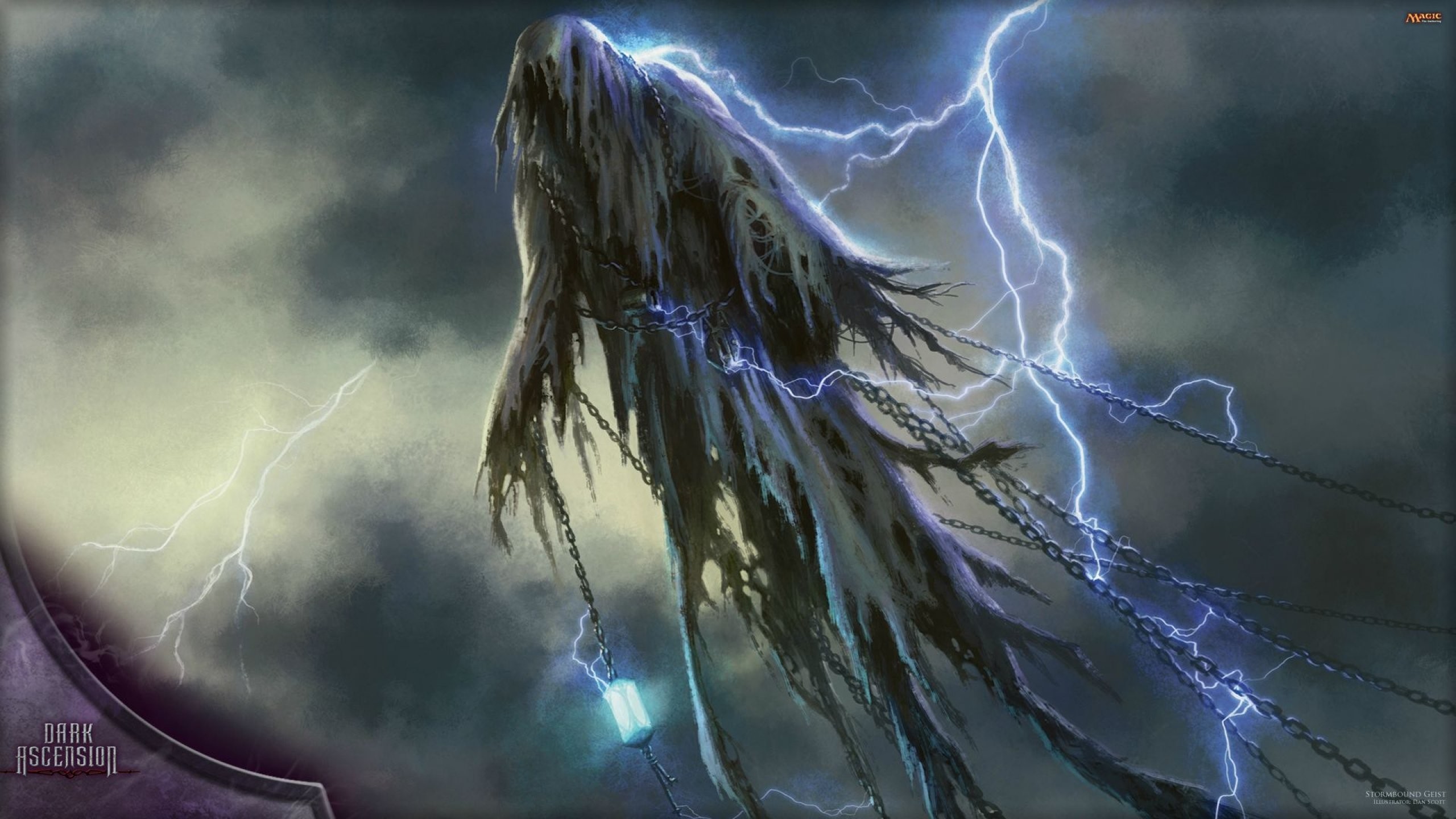 Fantasy Art Artwork Magic Gathering Dark Wallpaper - Stormbound Geist , HD Wallpaper & Backgrounds