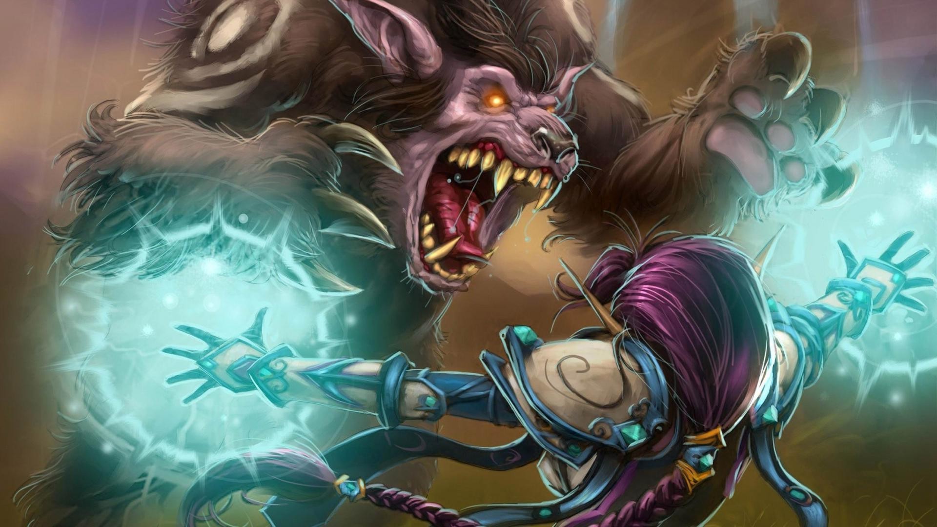 Feral Druid Wallpaper 86 Images - World Of Warcraft Druid Bear , HD Wallpaper & Backgrounds
