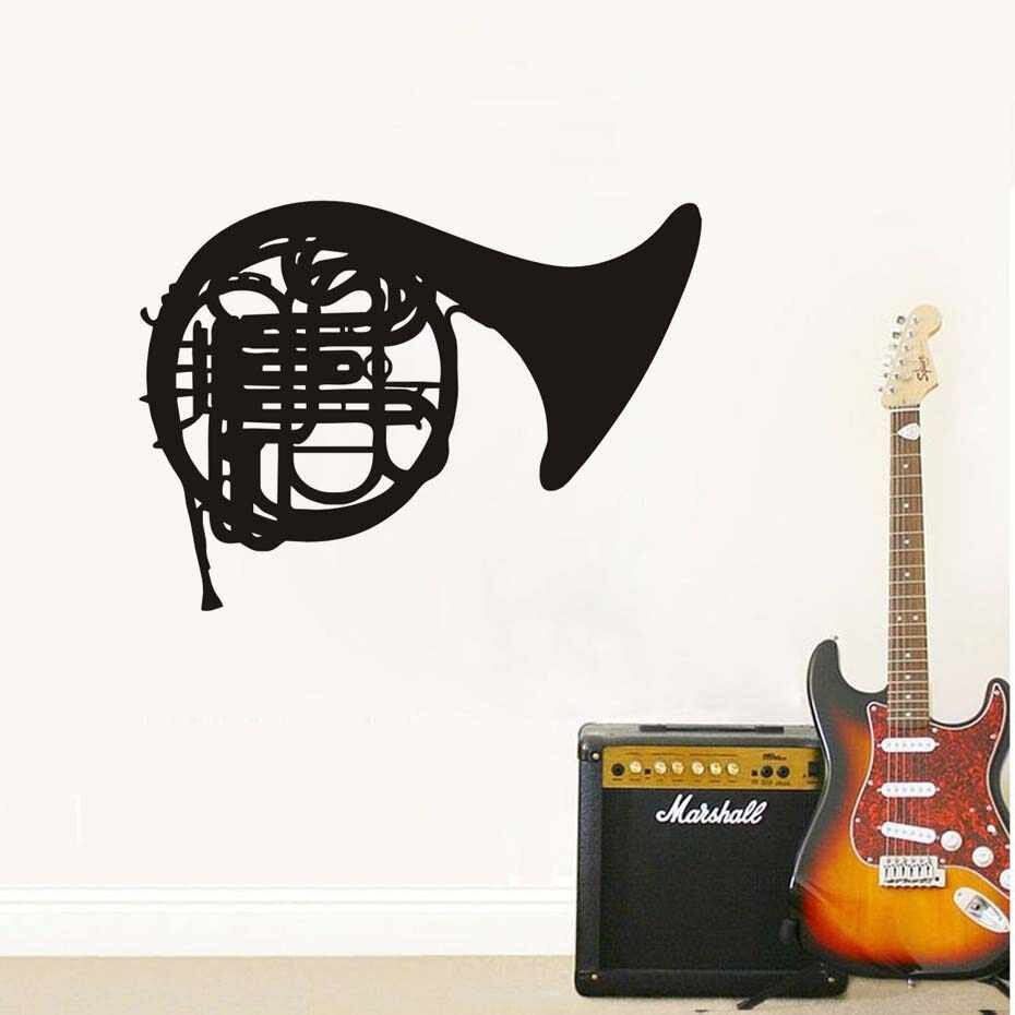 Home Decor French Horn Musical Instrument Decal Modern - Music Is Life That's Why Hearts Have Beats , HD Wallpaper & Backgrounds