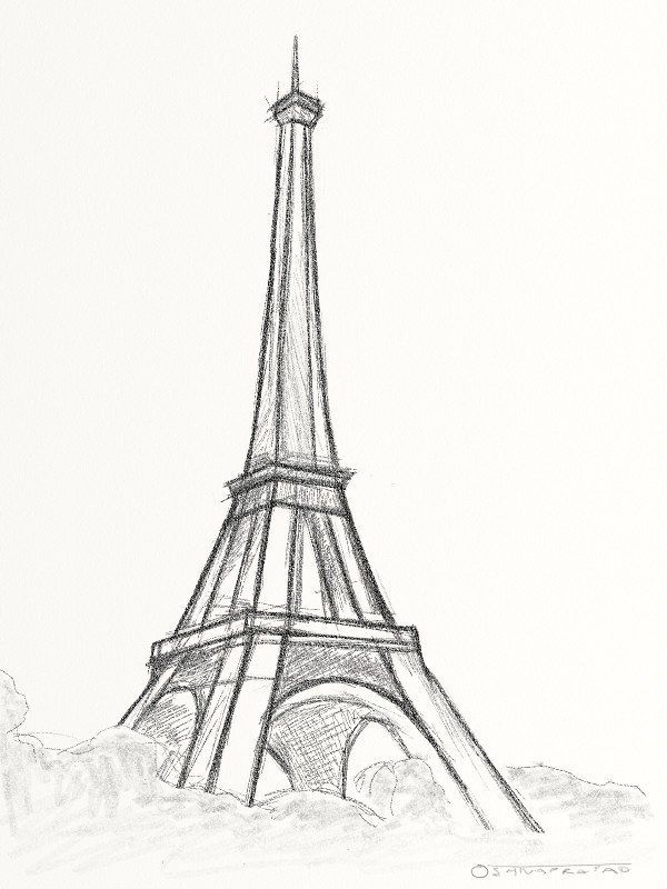 Eiffelturm Wallpaper - Easy Drawings Of The Eiffel Tower , HD Wallpaper & Backgrounds