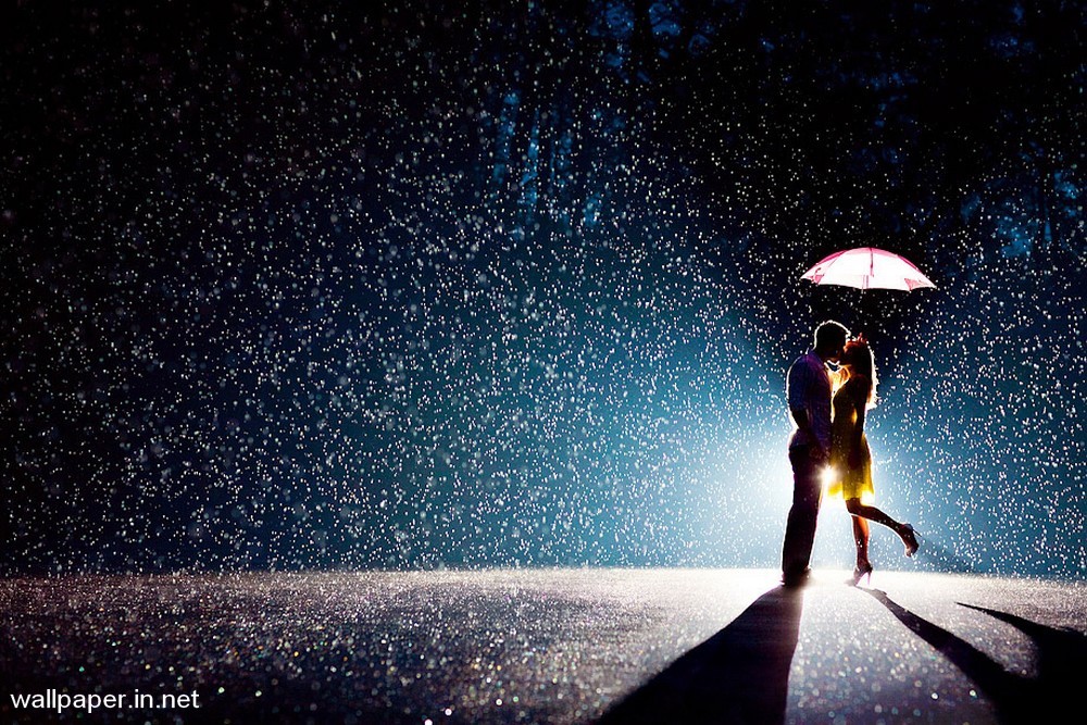 Lover Images In Rain , HD Wallpaper & Backgrounds