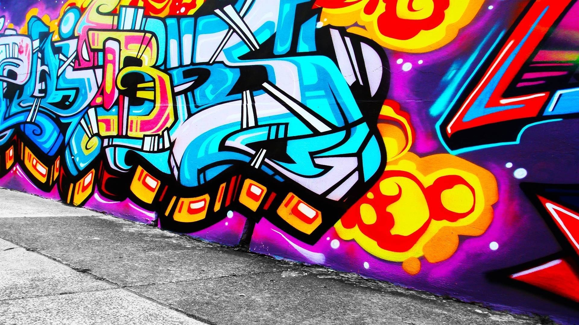 Cool Graffiti Backgrounds , HD Wallpaper & Backgrounds