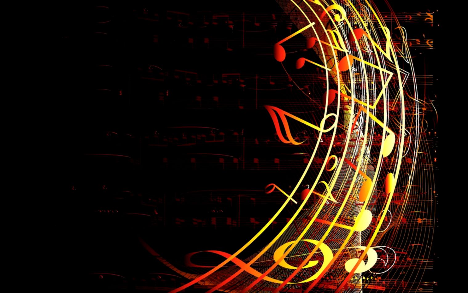 Musical Notes Abstract , HD Wallpaper & Backgrounds