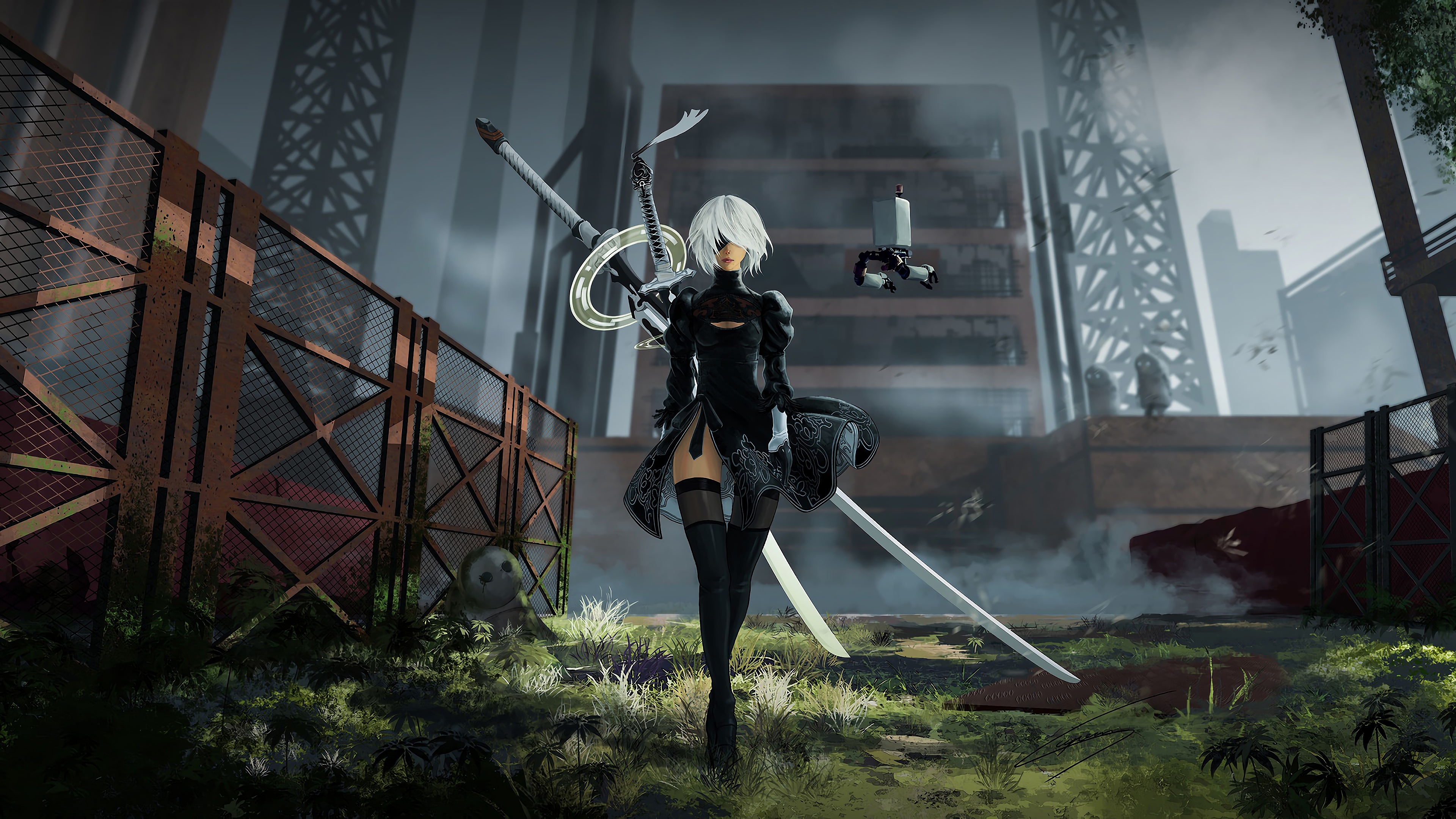 Nier 4k , HD Wallpaper & Backgrounds