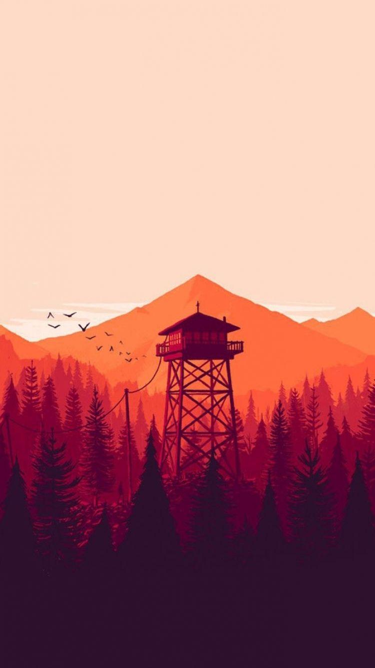 Firewatch Wallpaper Phone , HD Wallpaper & Backgrounds