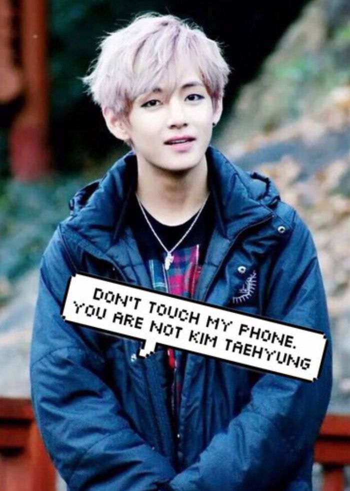 Dont Touch My Phone Wallpaper Bts Taehyung , HD Wallpaper & Backgrounds