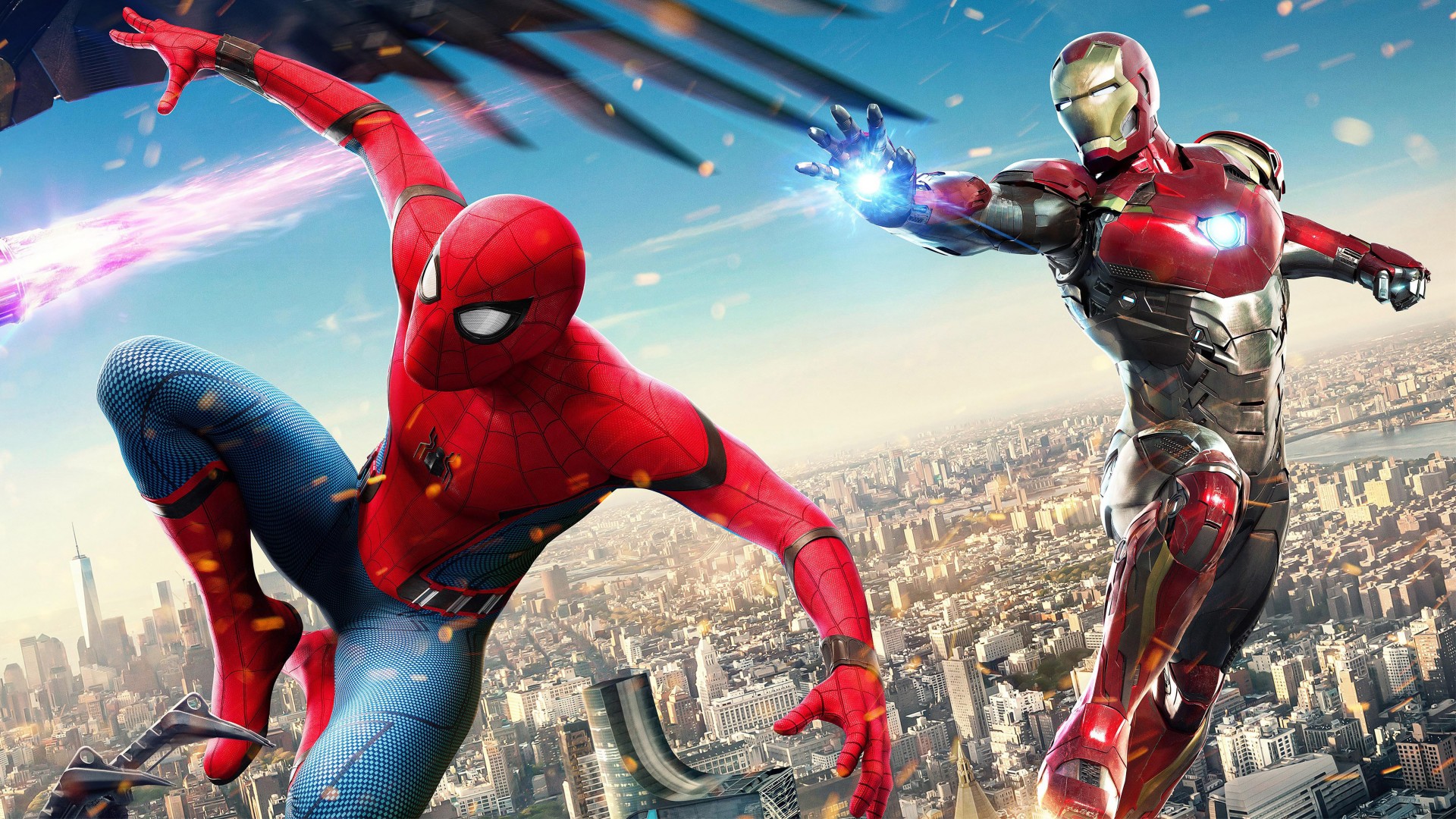 Iron Man And Spiderman , HD Wallpaper & Backgrounds