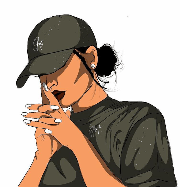 Dope Girl Drawing , HD Wallpaper & Backgrounds
