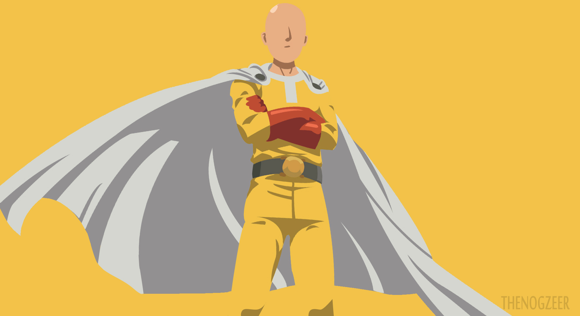 One Punch Man Minimalist , HD Wallpaper & Backgrounds