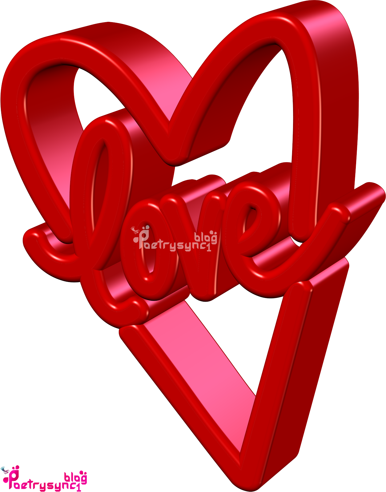 Love Heart 3d , HD Wallpaper & Backgrounds