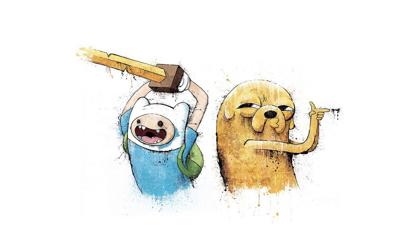 Finn And Jake Art , HD Wallpaper & Backgrounds