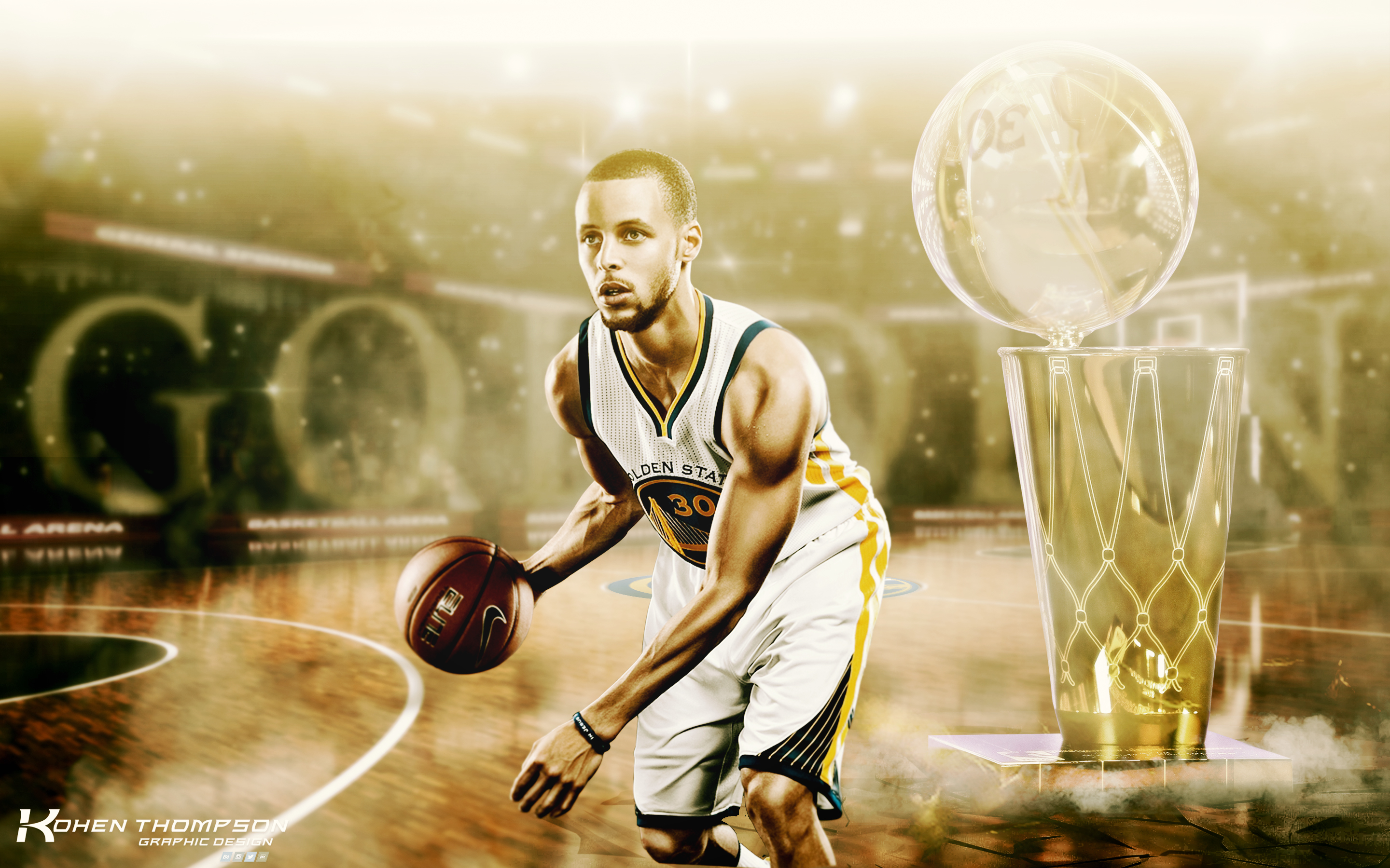 Stephen Curry Basketball Background , HD Wallpaper & Backgrounds