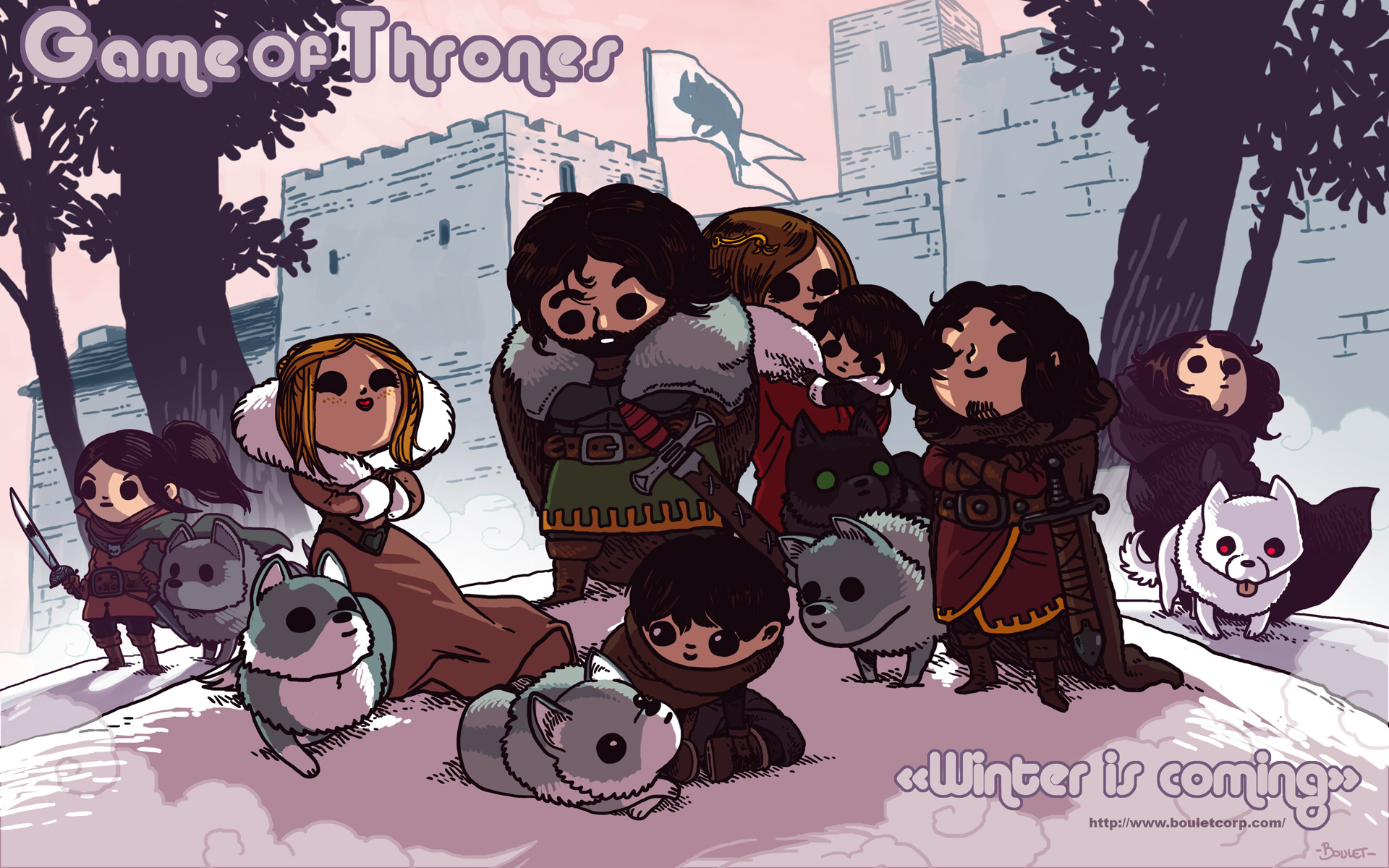 Game Of Thrones Funny Cartoon , HD Wallpaper & Backgrounds