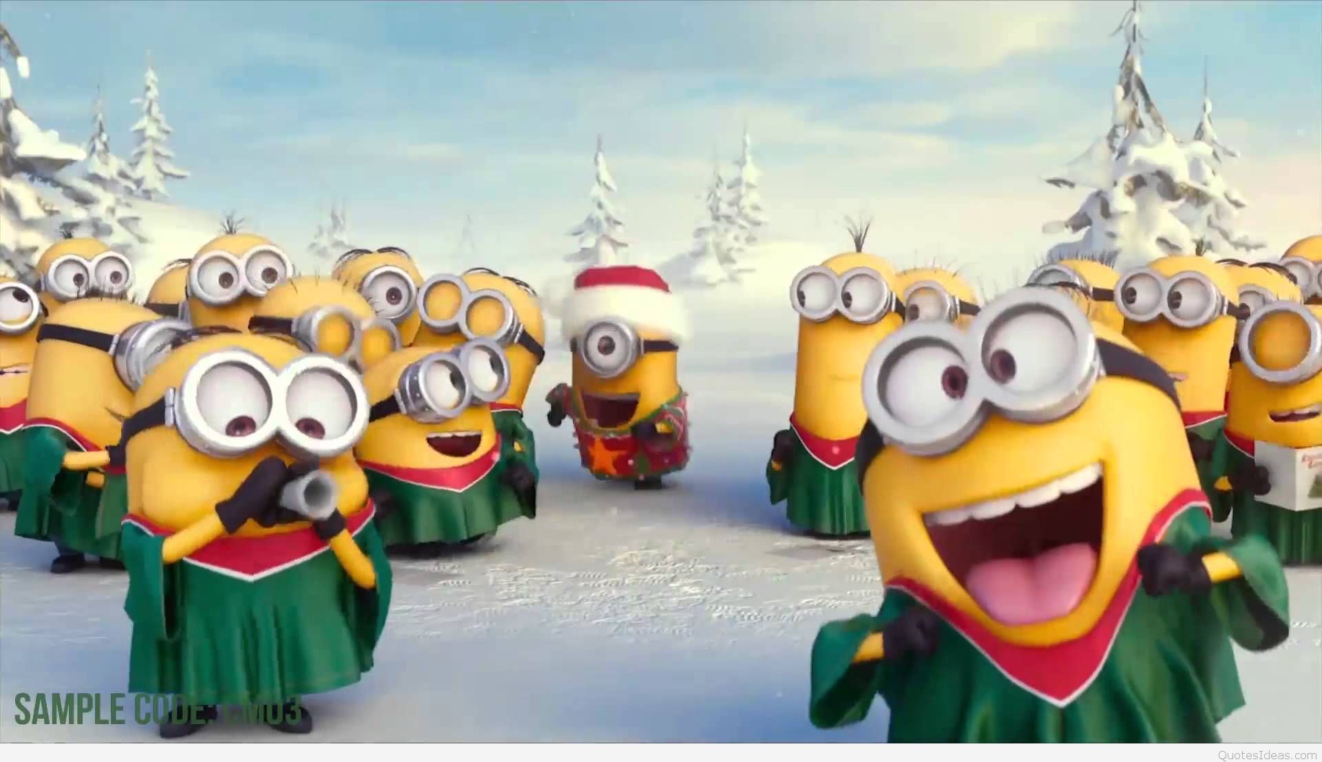 Minion Christmas , HD Wallpaper & Backgrounds