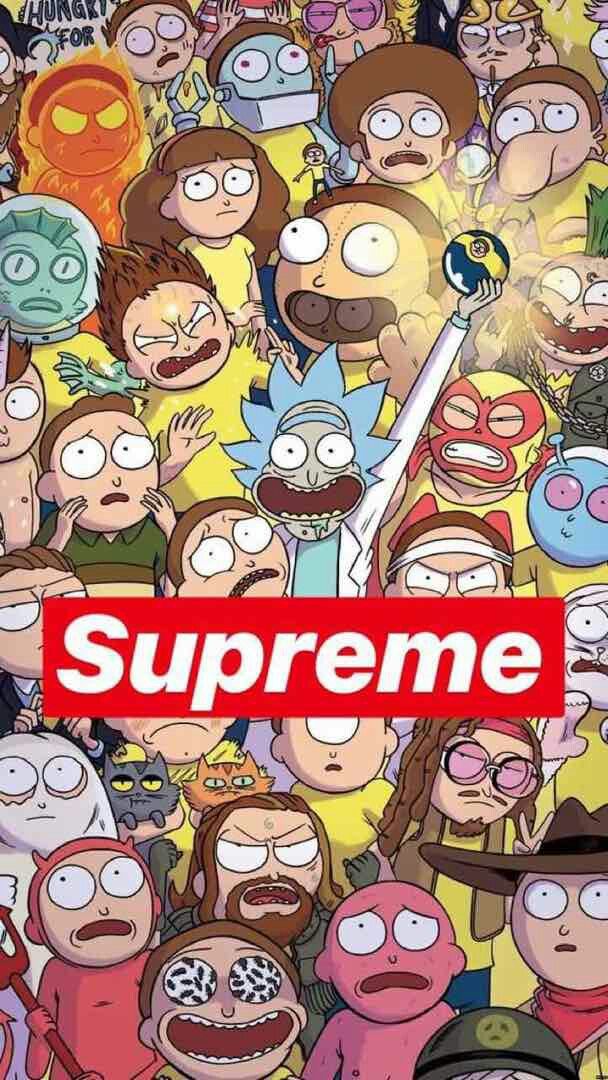 Supreme Rick And Morty , HD Wallpaper & Backgrounds