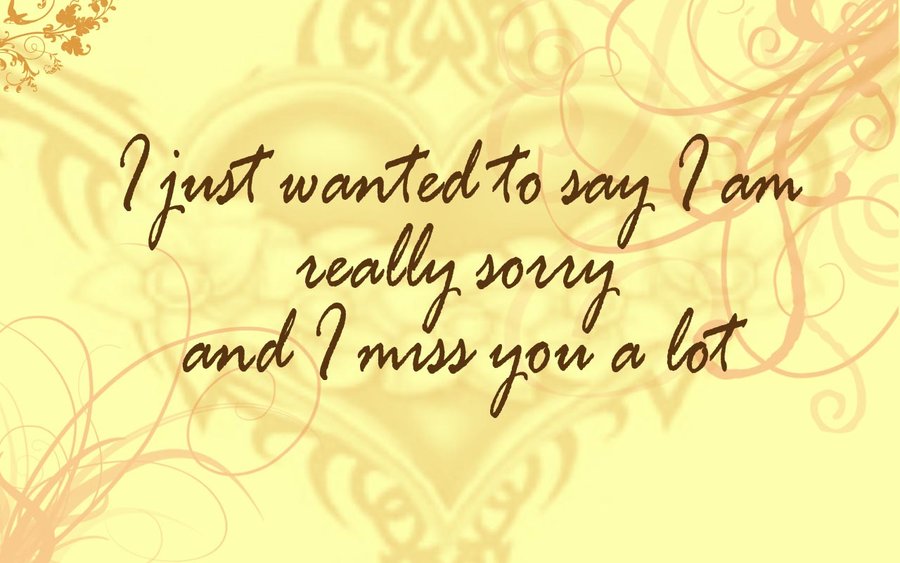 Missing You And Sorry Quotes , HD Wallpaper & Backgrounds