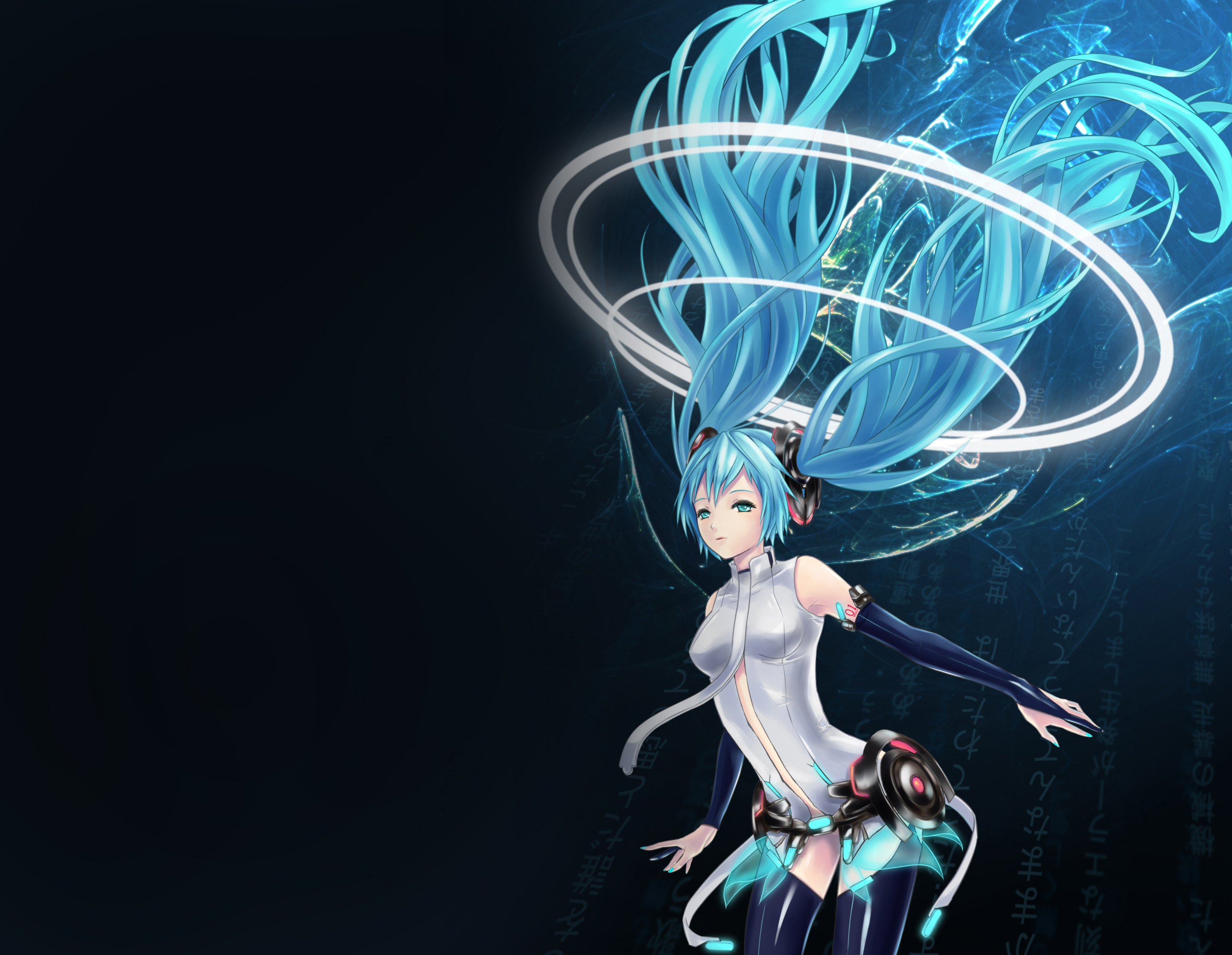 Rainmeter Skins Hatsune Miku , HD Wallpaper & Backgrounds