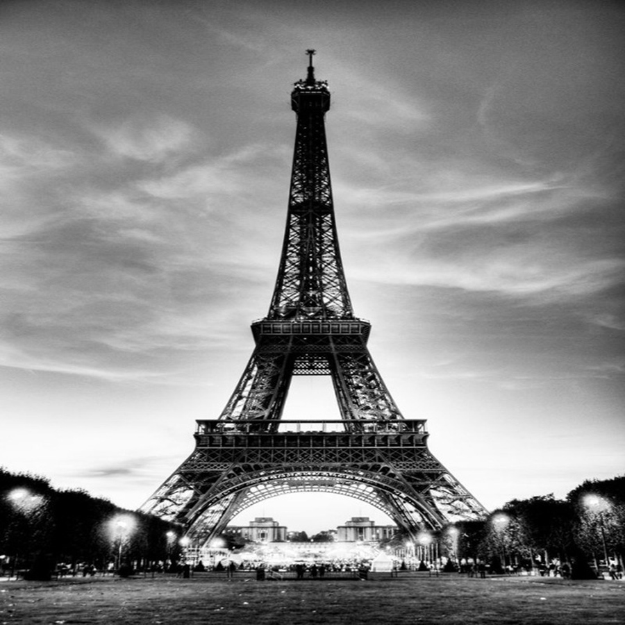 Paris Black And White The Eiffel Tower , HD Wallpaper & Backgrounds