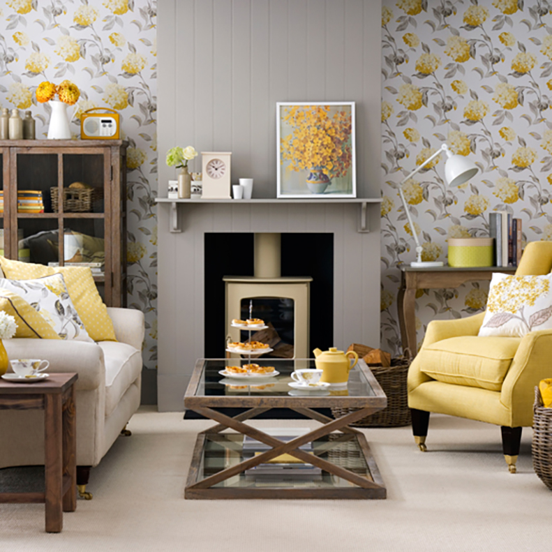 Mustard And Grey Living Room Ideas , HD Wallpaper & Backgrounds