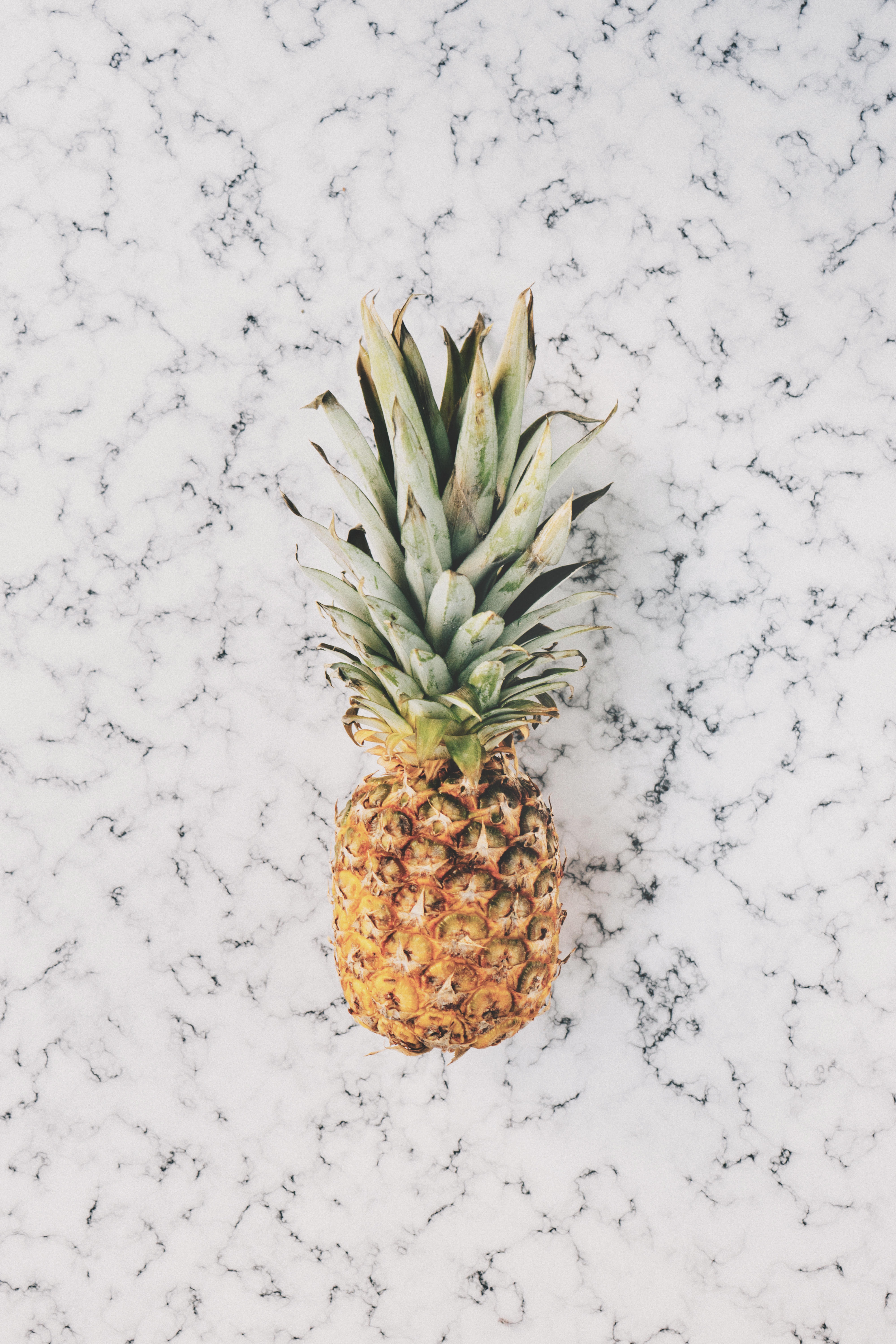 Pineapple With Marble Background , HD Wallpaper & Backgrounds