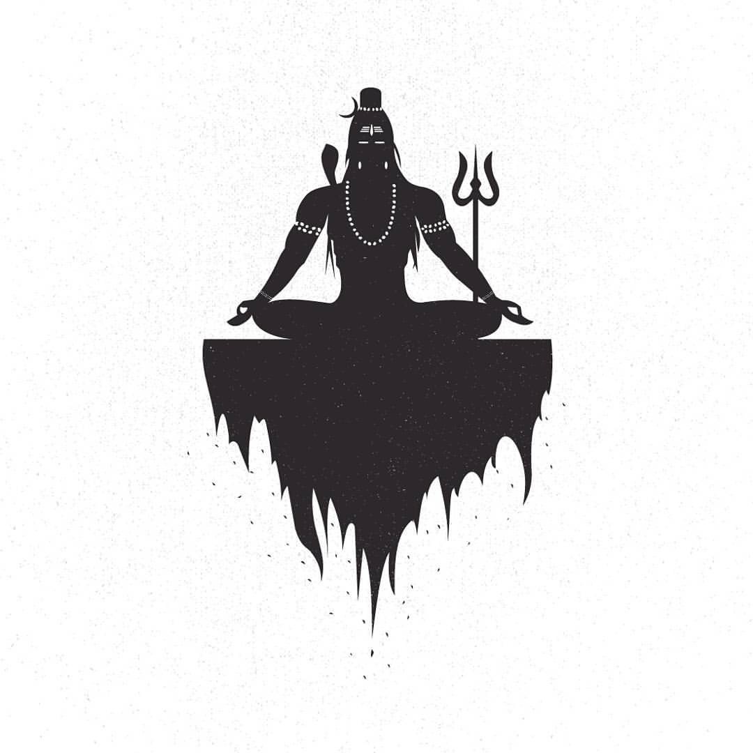 Mahadev Photo Black And White , HD Wallpaper & Backgrounds