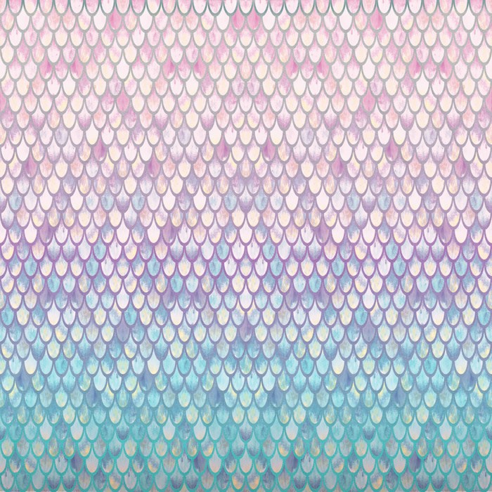 Pastel Mermaid Scales Hd , HD Wallpaper & Backgrounds