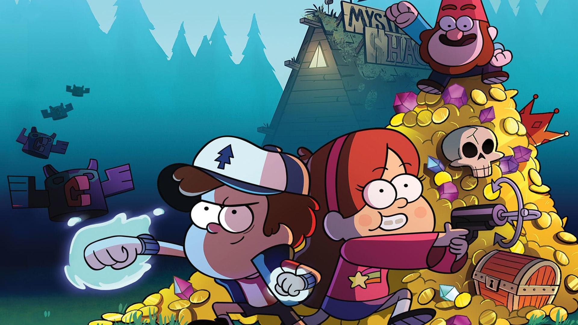 Gravity Falls Legend Of The Gnome Gemulets Dipper , HD Wallpaper & Backgrounds