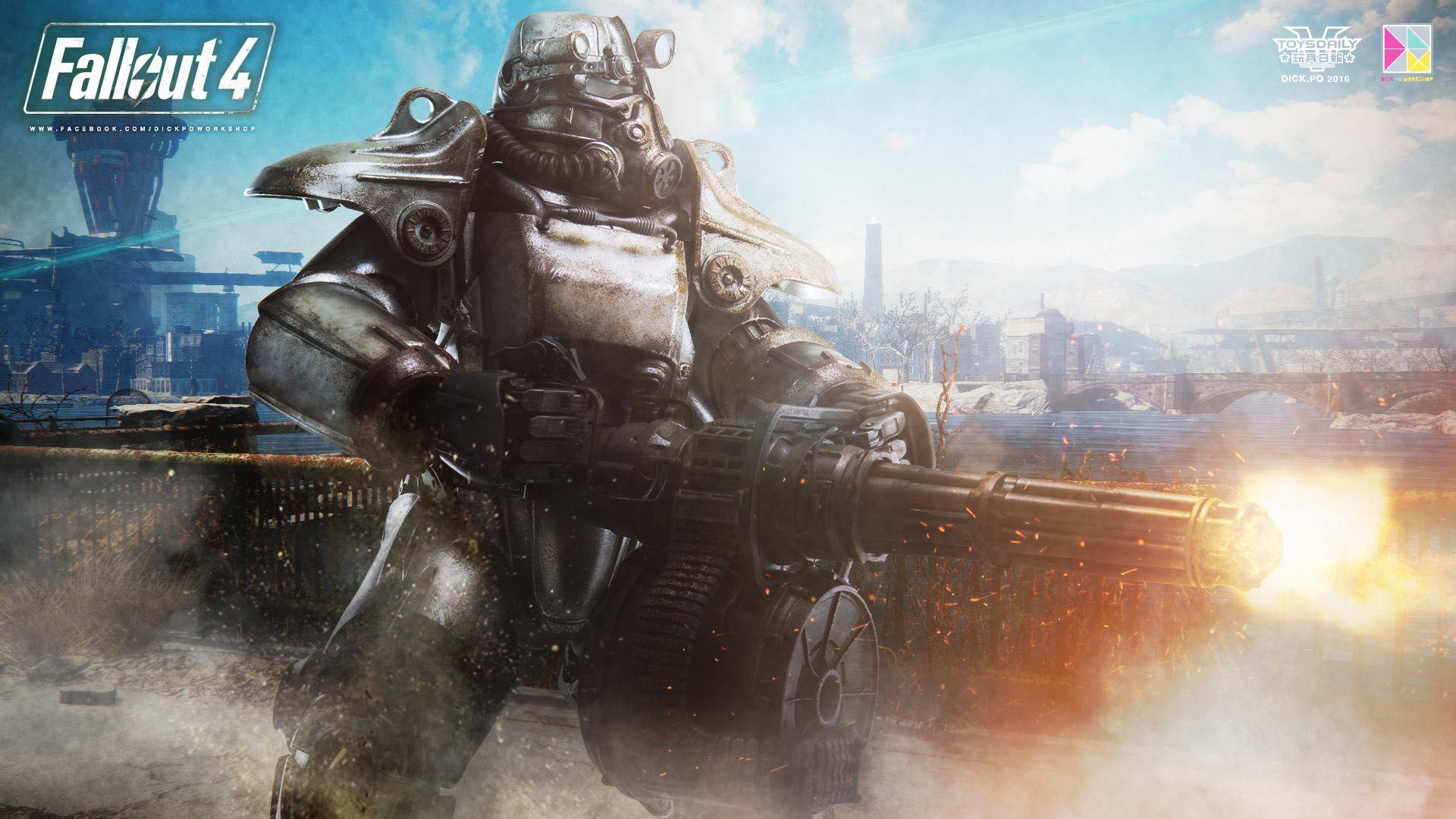 Fallout 4 Wallpaper - Fallout Power Armor T 45 Art , HD Wallpaper & Backgrounds