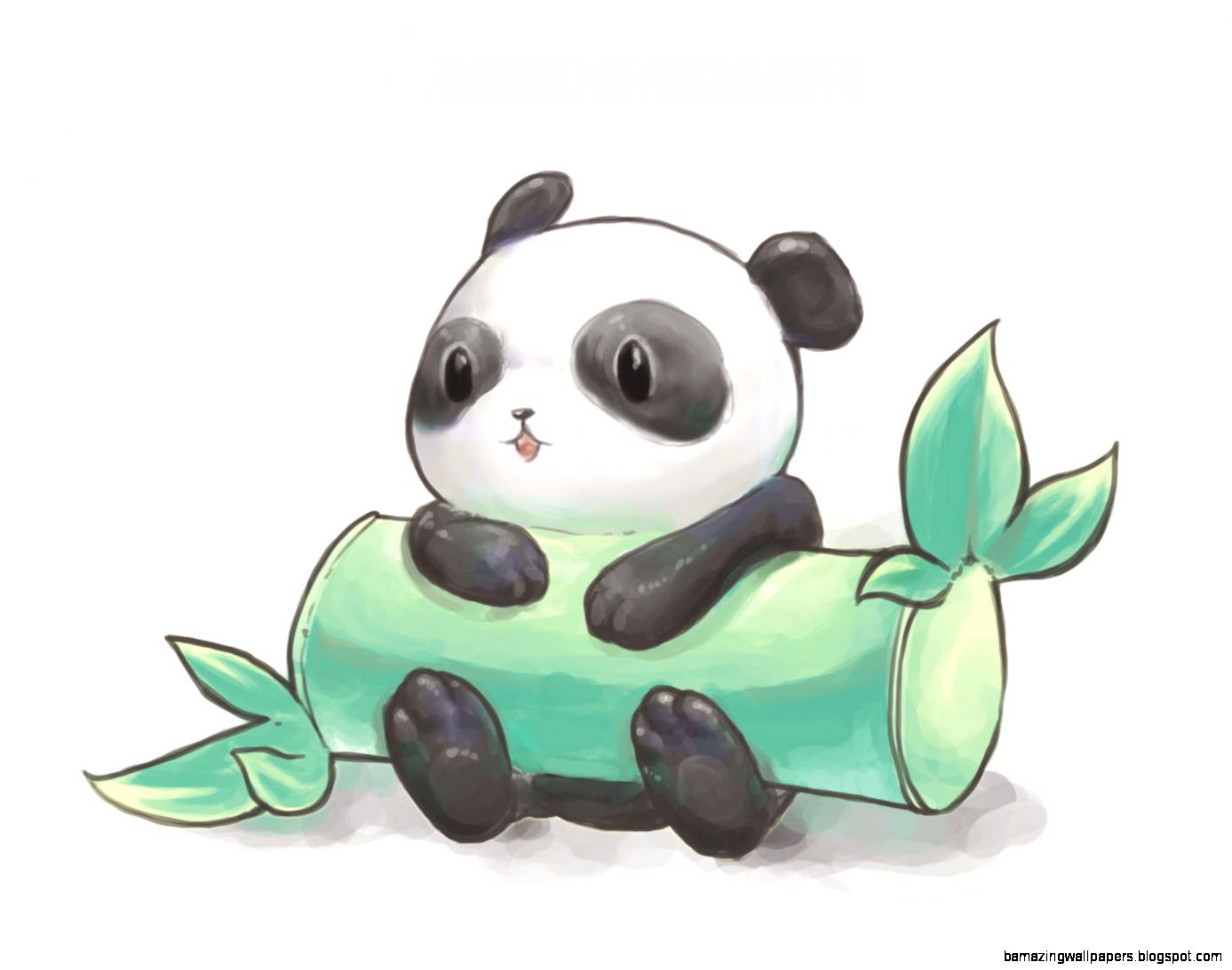 Cute Cartoon Easy Panda , HD Wallpaper & Backgrounds