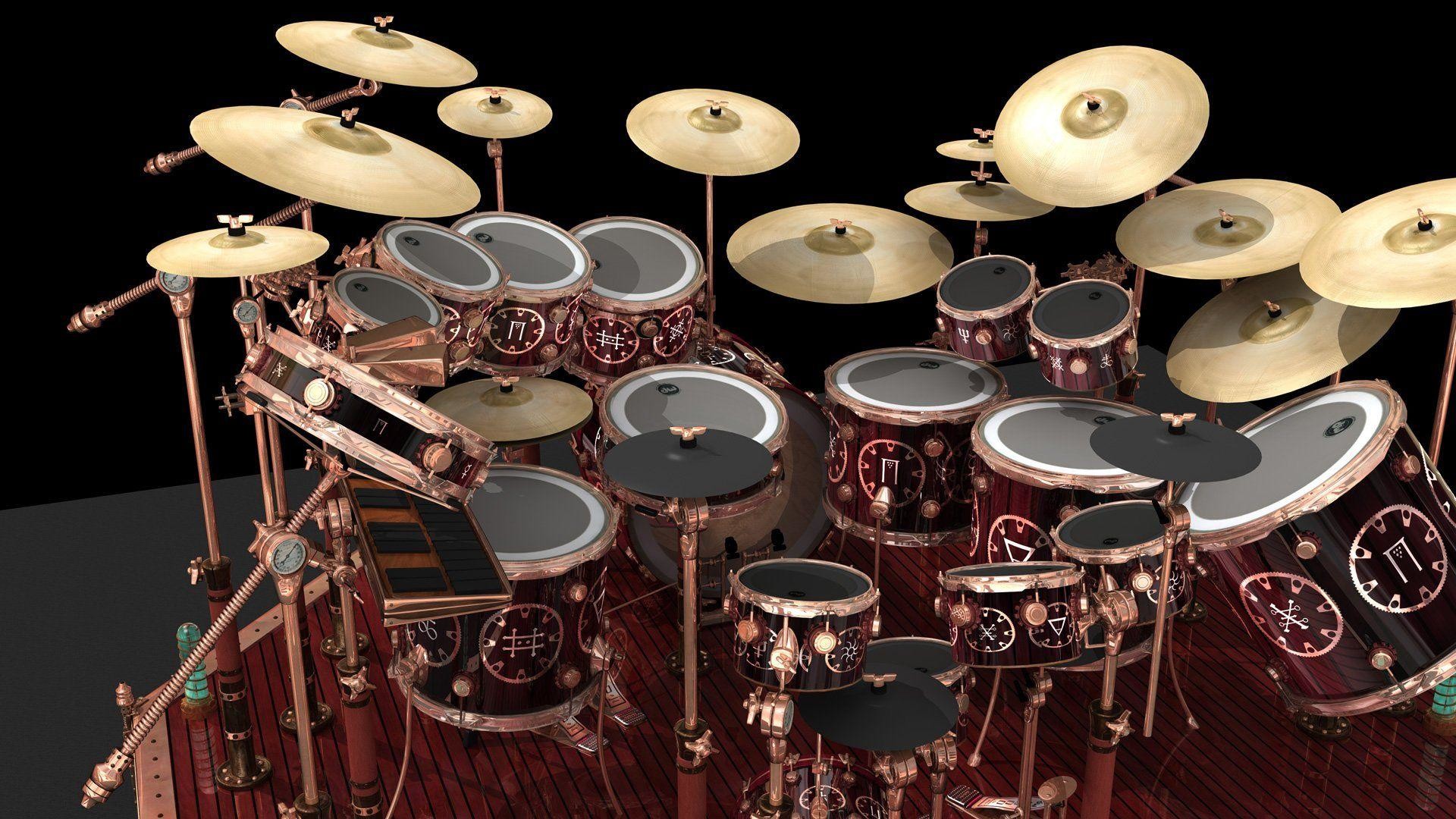 Drum Set Neil Peart , HD Wallpaper & Backgrounds