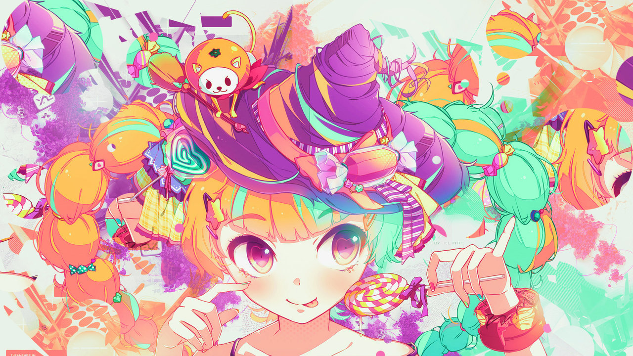 Colorful Kawaii Background , HD Wallpaper & Backgrounds